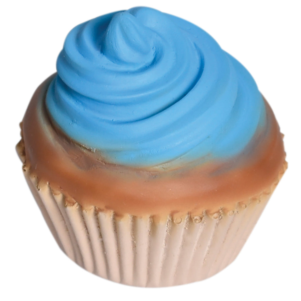 Cupcake Natural Rubber Teether, Rattle & Pretend Play