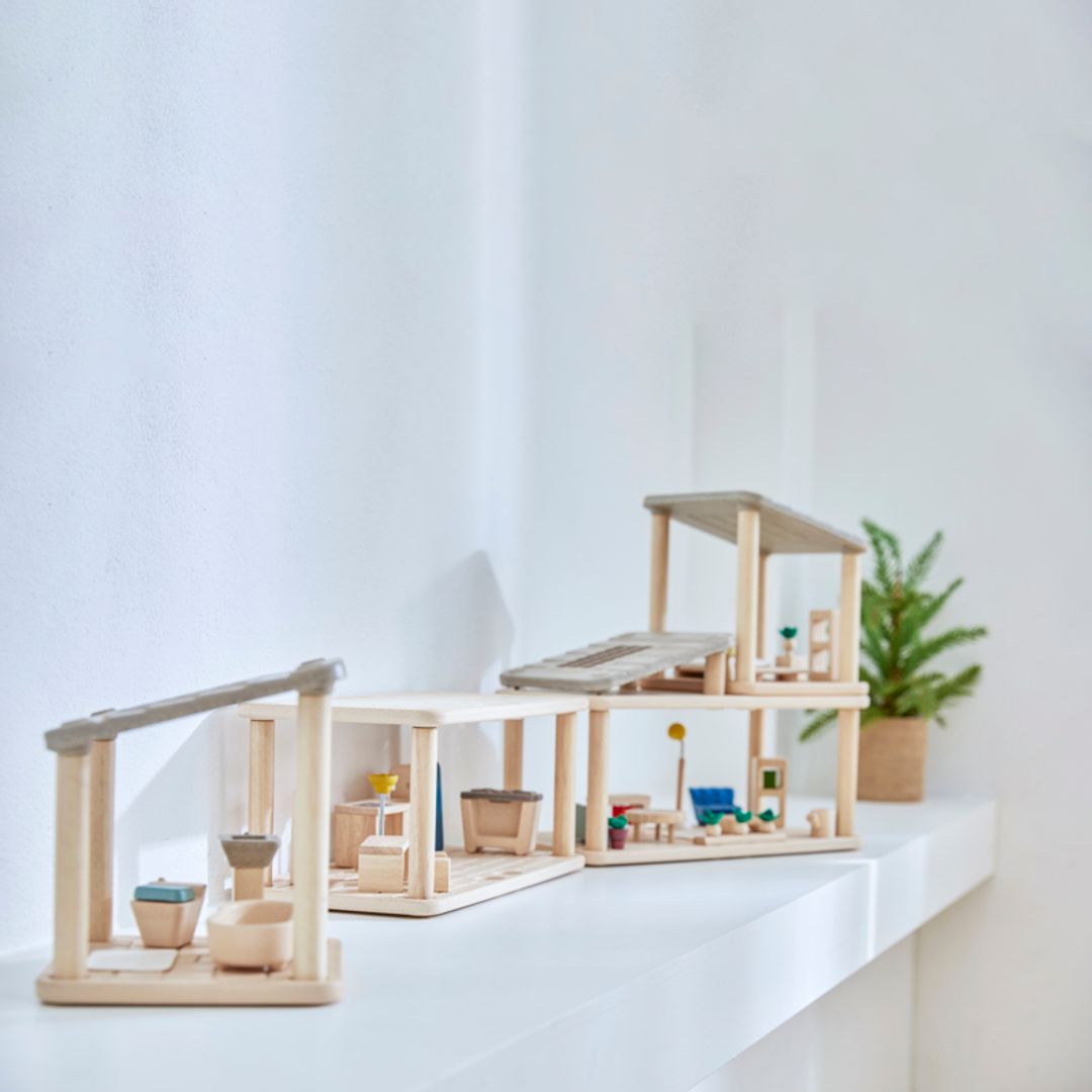PlanSpace Modular Wooden Dollhouse -  Kitchen And Dining Room