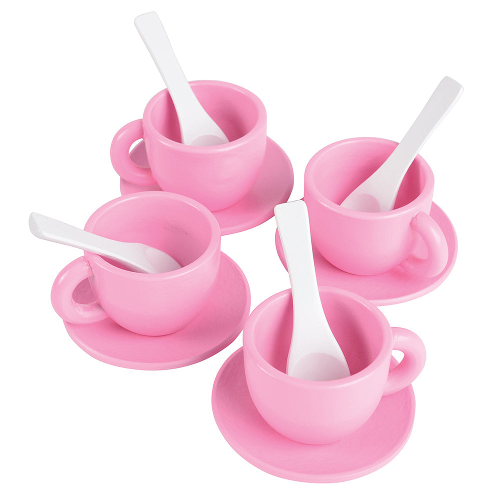 36-Piece Wooden Toy Dishes & Utensils Basics Set | including Pots, Pans